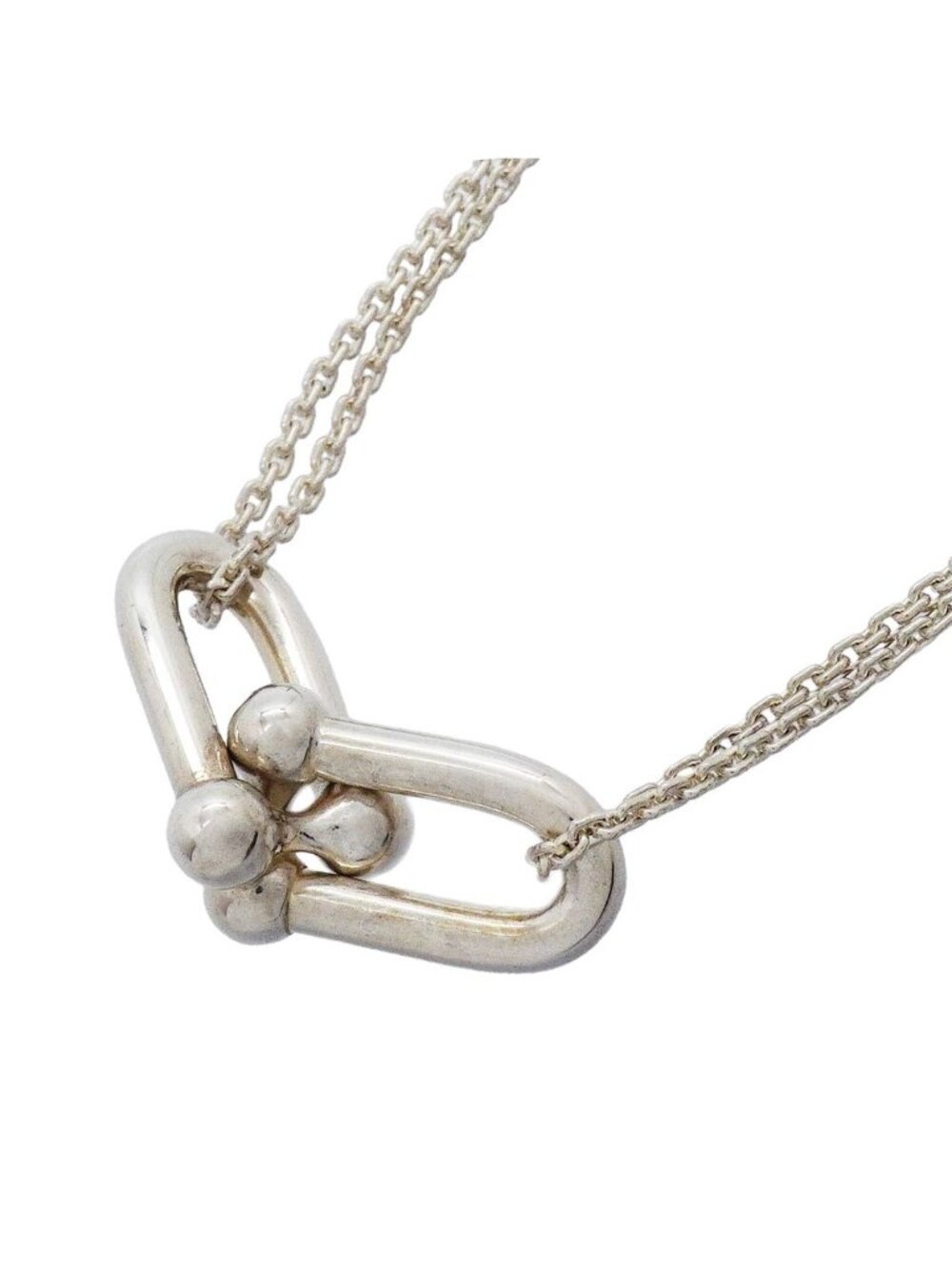 Tiffany & Co Necklace HardWear Double Link 925 Sterling Silver